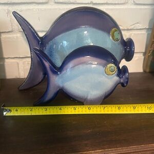 MCM look at Ceramic Fish pair large mouth open